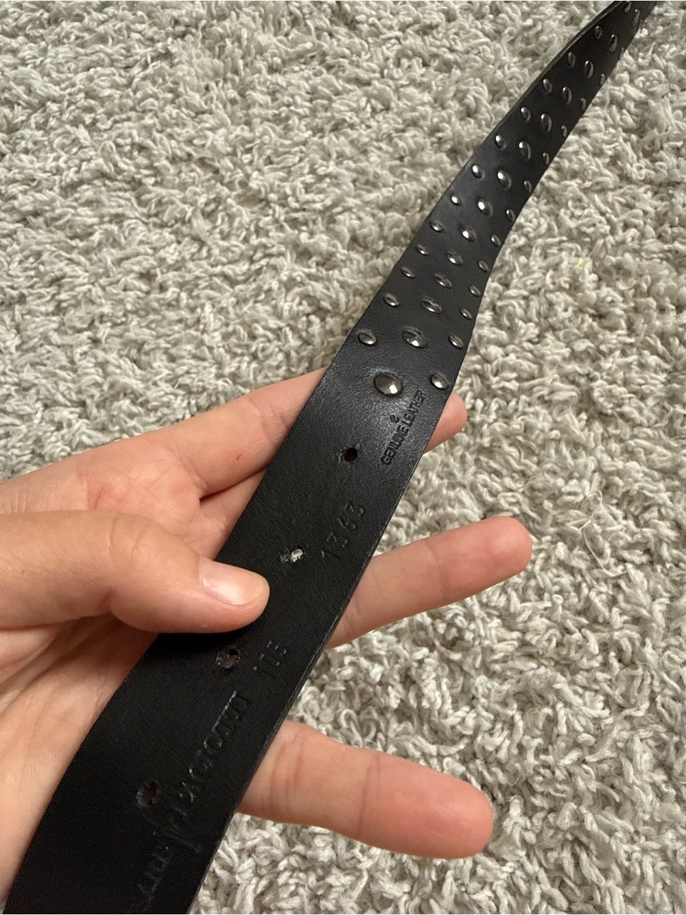 Cesare Paciotti Black Leather Men’s Belt - Picture 6 of 12